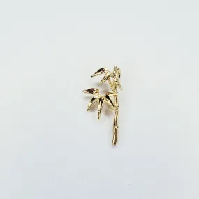 14K Gold Filled Bamboo Leaf Plant Charm