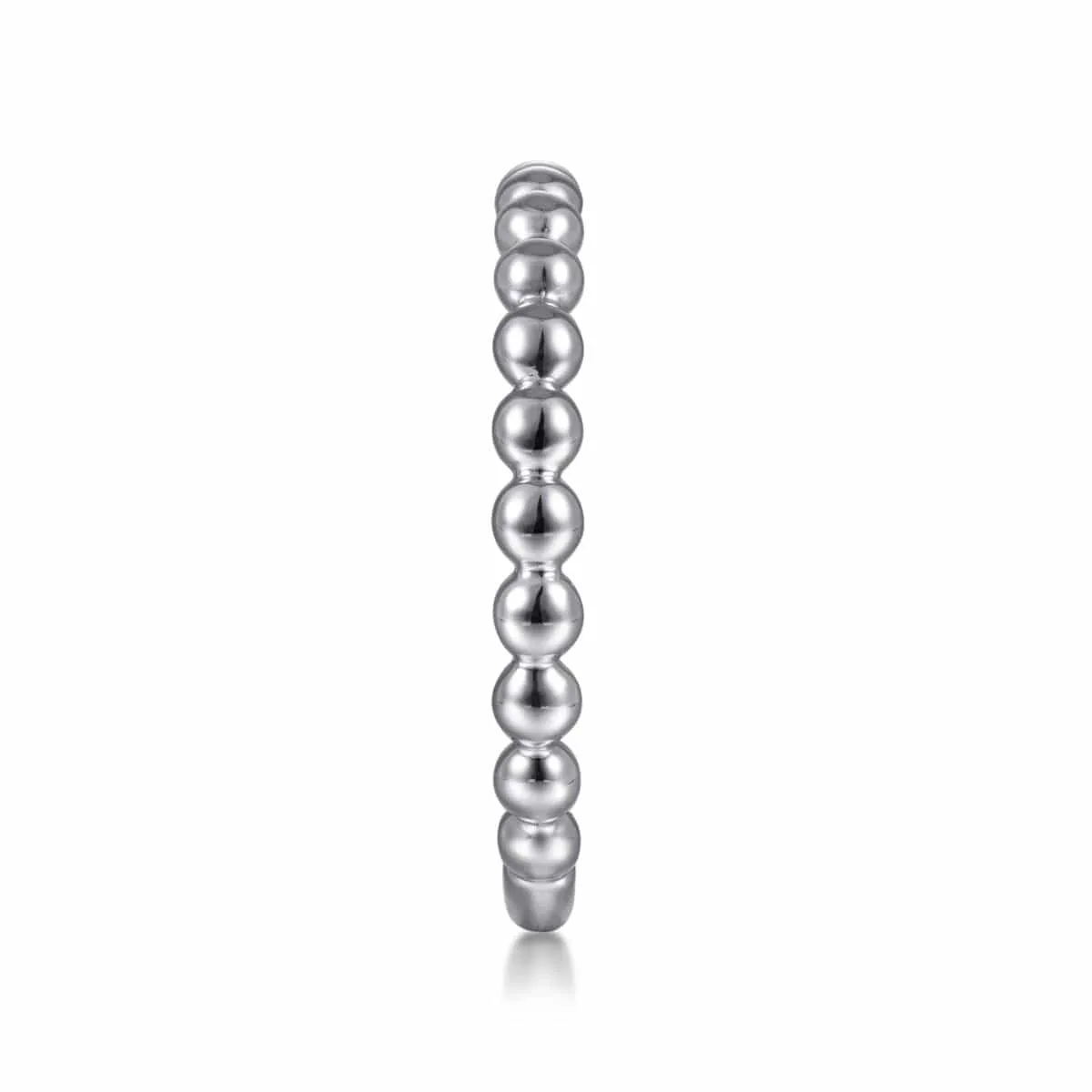 14K White Gold Bujukan Beaded Band - LR4871W4JJJ