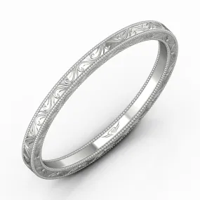 14K White Wedding Ring