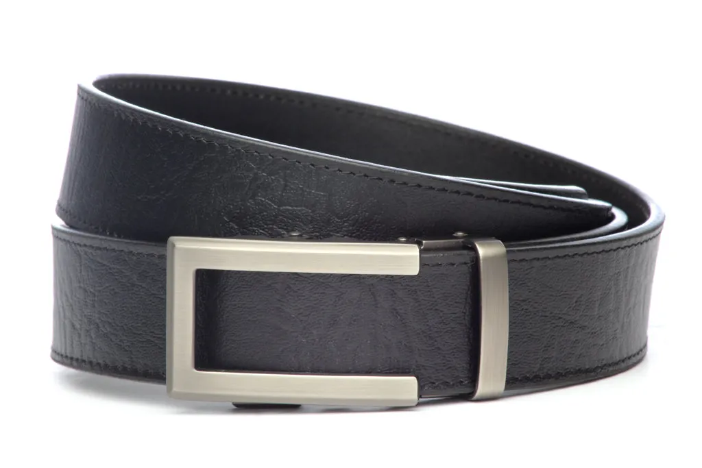 1.5" Black Buffalo Vegetable Tanned Leather w/buckle