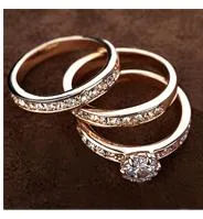 1.75ct Polished Austrian Crystal Rose Gold Ring