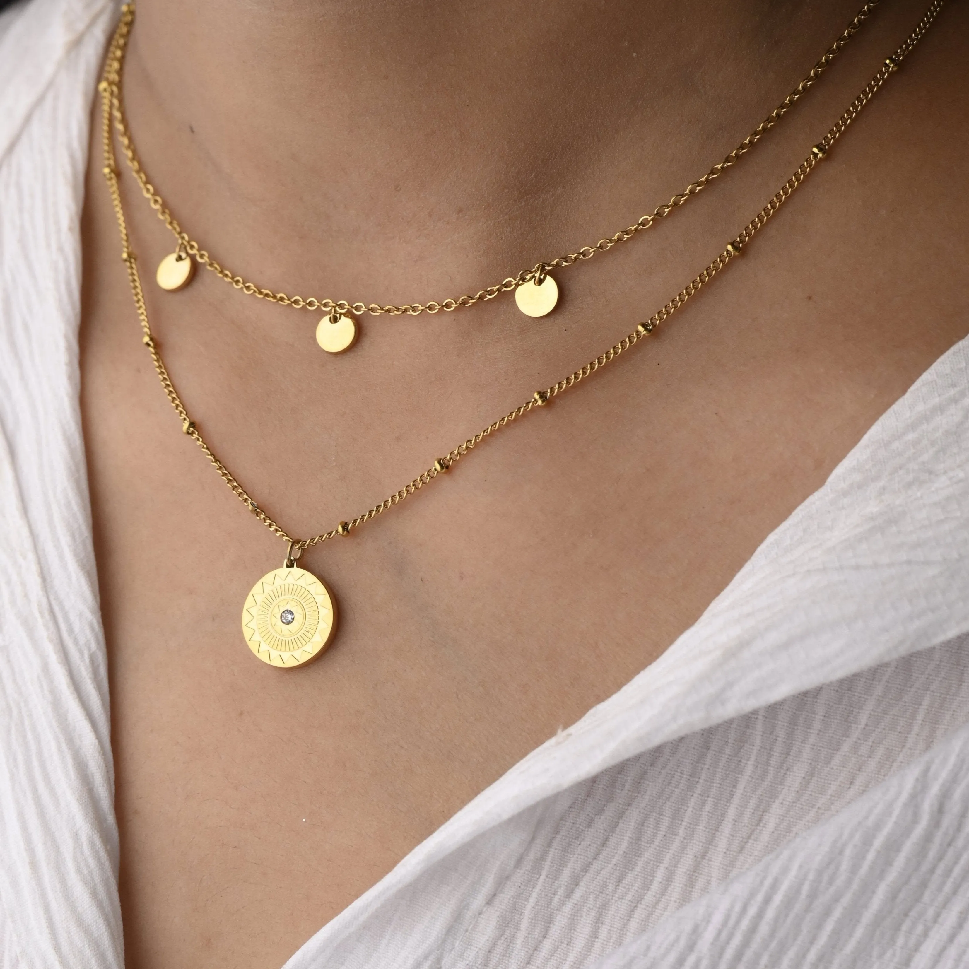 18K Gold-Filled Satellite Chain Necklace