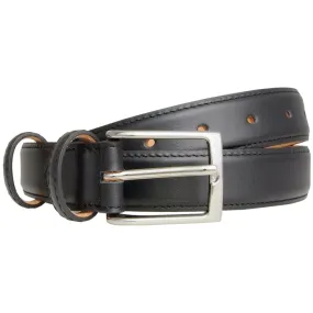 30 mm Sartorial Buffed Leather Belt Black