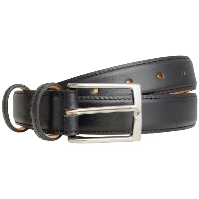30 mm Sartorial Buffed Leather Belt Black