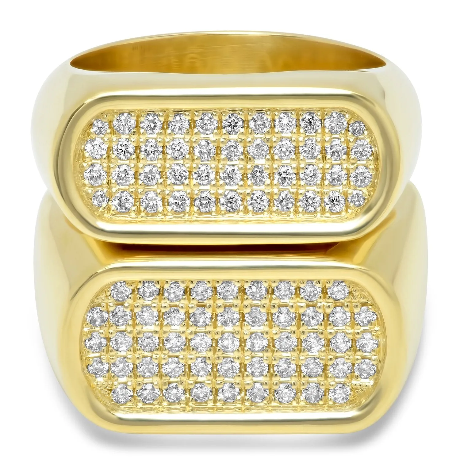 4 & 5 Row Diamond Stackable Rings (Set)