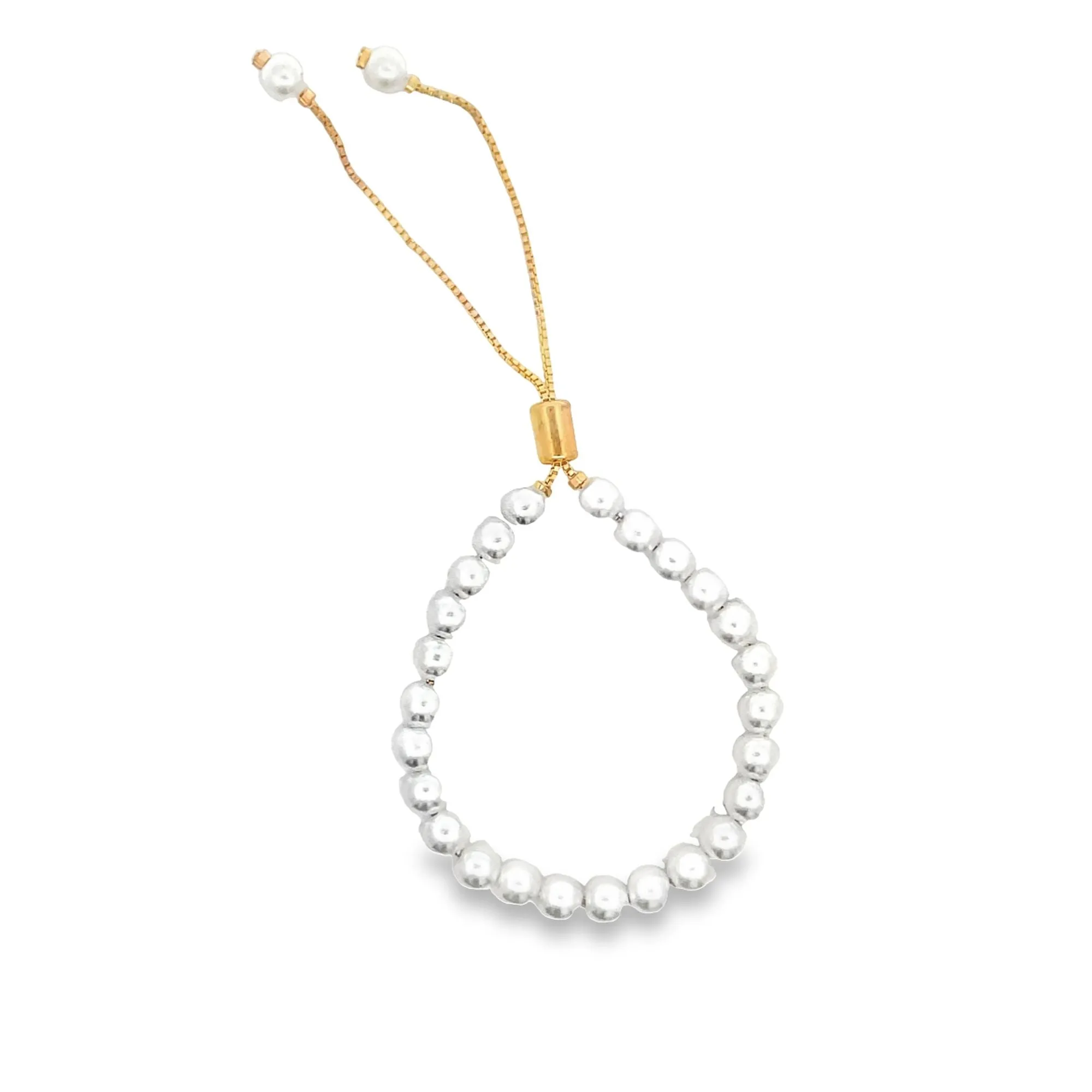4,6,8,10mm Pearl Adjustable Bracelet (I61, I64, I67-68)