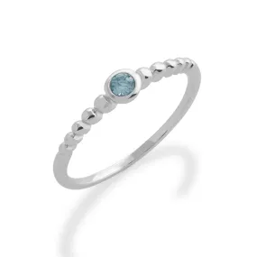 925er Sterlingsilber Aquamarin Ringe