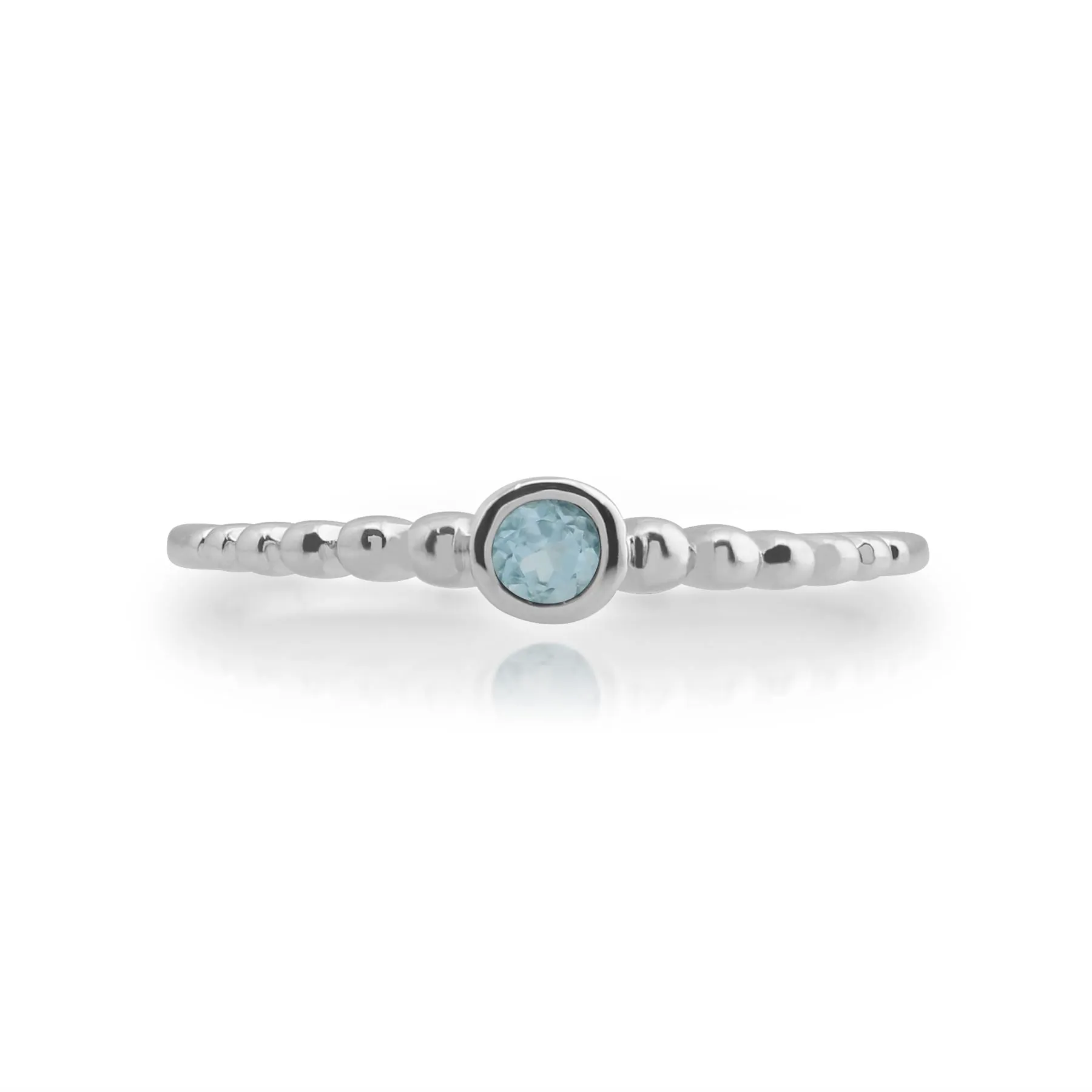 925er Sterlingsilber Aquamarin Ringe