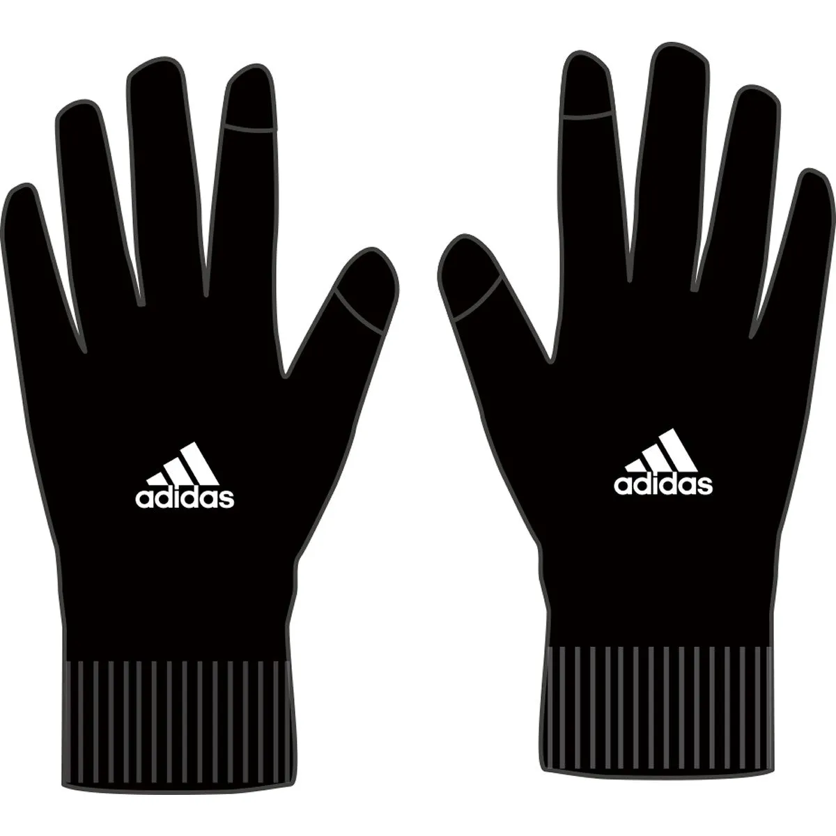 adidas Tiro Player - Coach - Parent Gloves BLACK/WHITE DS8874