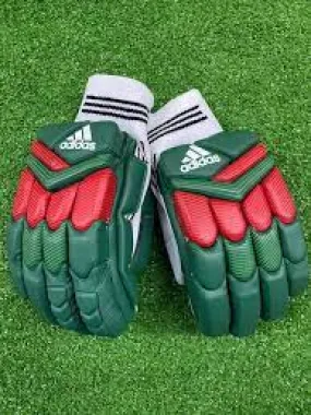 Adidas XT 1.0 Cricket Batting Gloves Green/Red