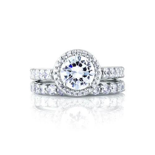 A.JAFFE Prong Set Wedding Band MR1459 / 21