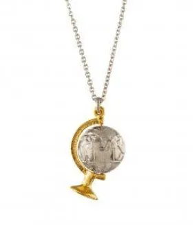 Alex Monroe Spinning Globe Necklace