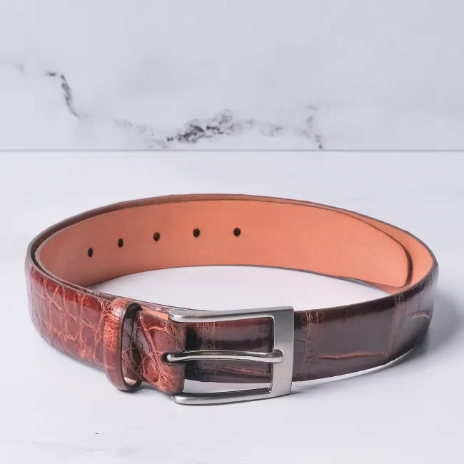 Alligator Belt by Martin Dingman — Chestnut