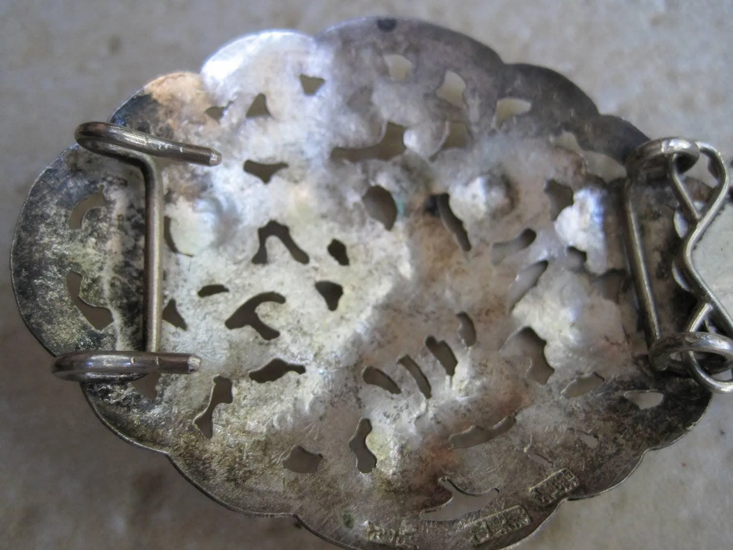 Antique Solid Silver Hallmarked Sarwak Iban Belt