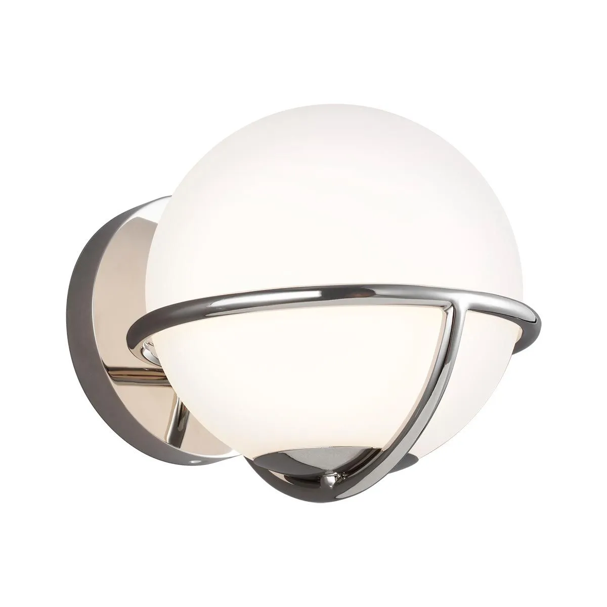 Apollo 1 Light Wall Light - Burnished Brass/Polished Nickel IP20 G9