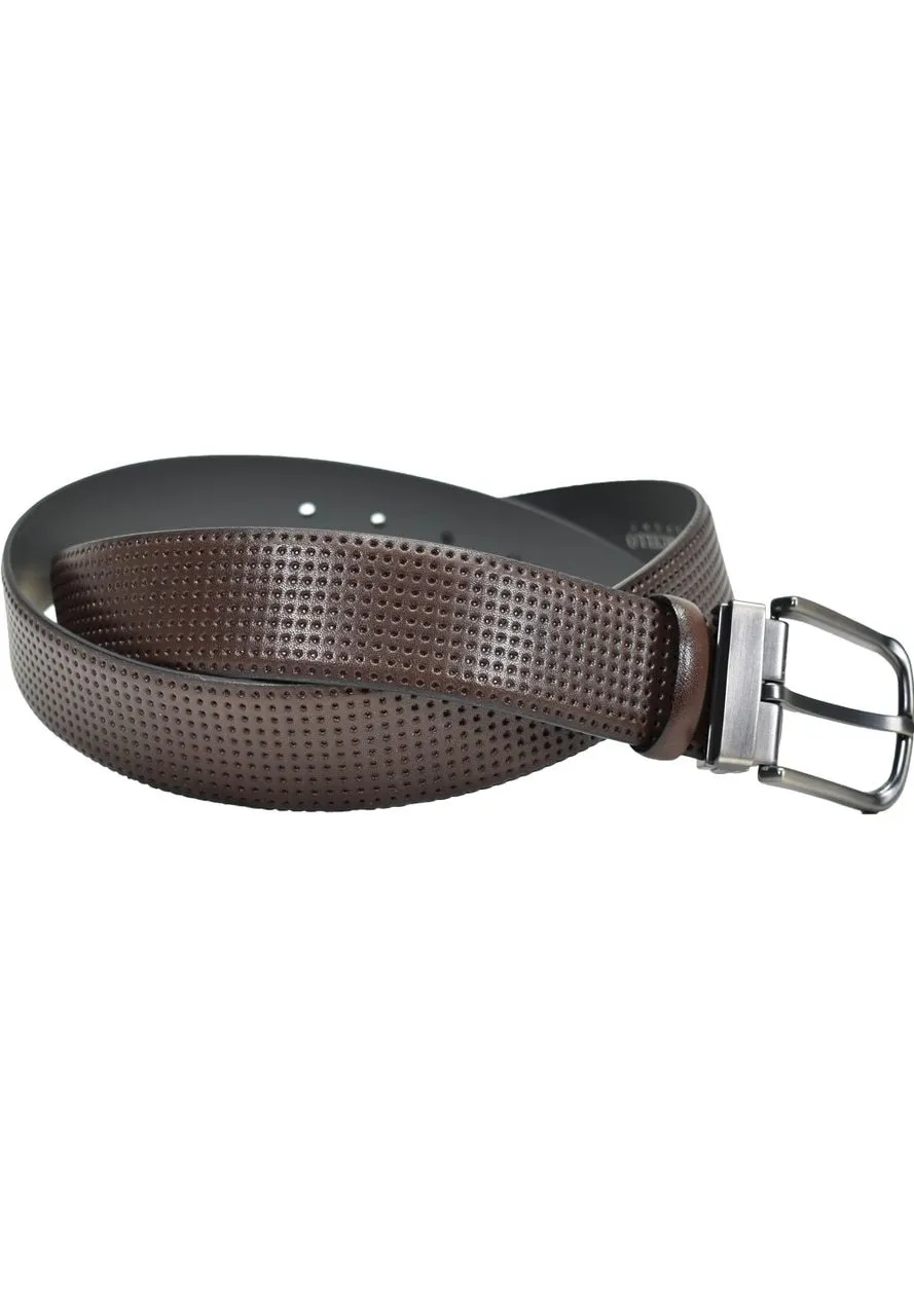 B10 Classic Perforated Leather Men's Belt