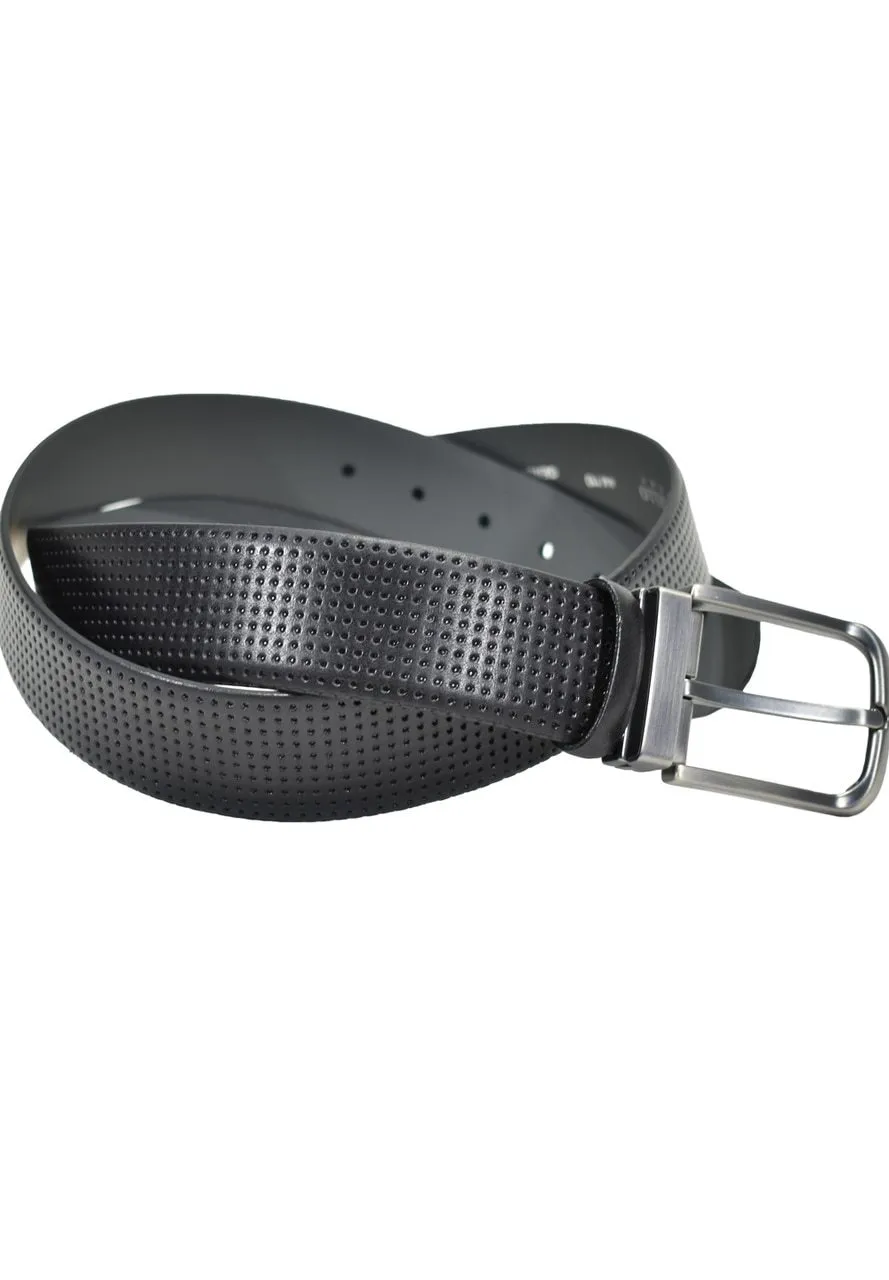 B10 Classic Perforated Leather Men's Belt