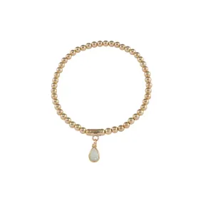 BALL BRACELET WITH CZELLINE OPAL