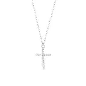 Believe cross pendant necklace
