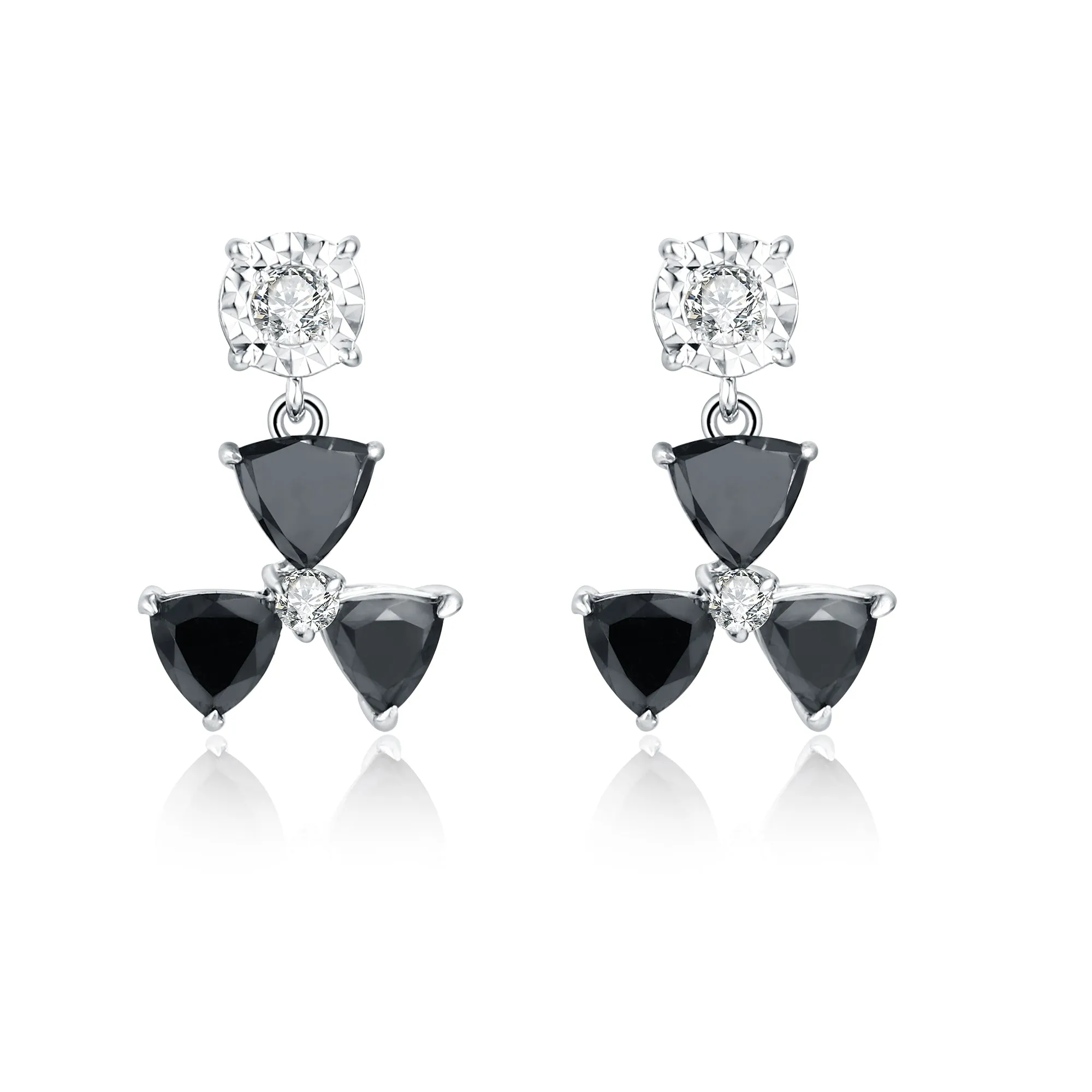 Black & White Diamond Earrings