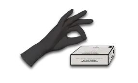 BLACK NITRILE GLOVES