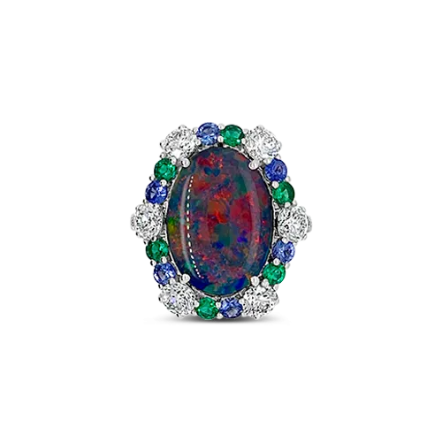 Black Opal Ring
