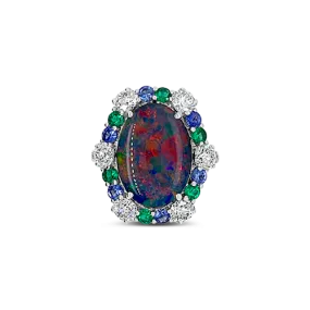 Black Opal Ring