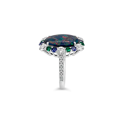 Black Opal Ring