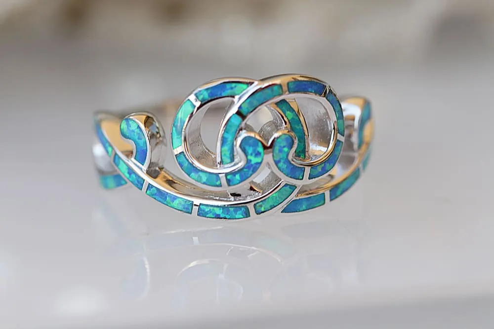 BLUE INFINITY BRACELET
