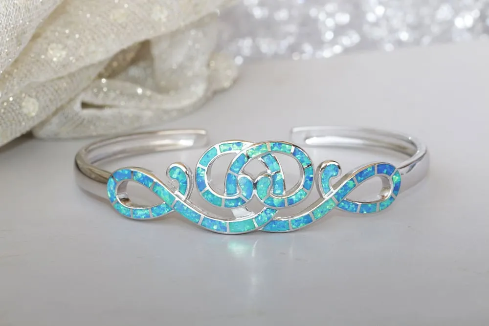 BLUE INFINITY BRACELET