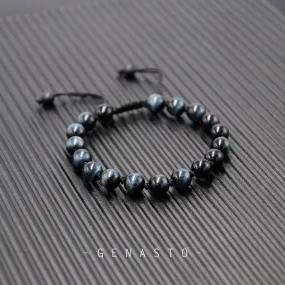 Blue Tiger Eye Single-layer Bracelet, 8mm