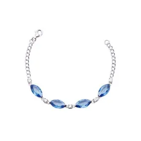 Blue Topaz Silver Bracelet