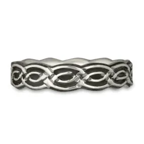 Borderless Laura Wedding Ring in Sterling Silver