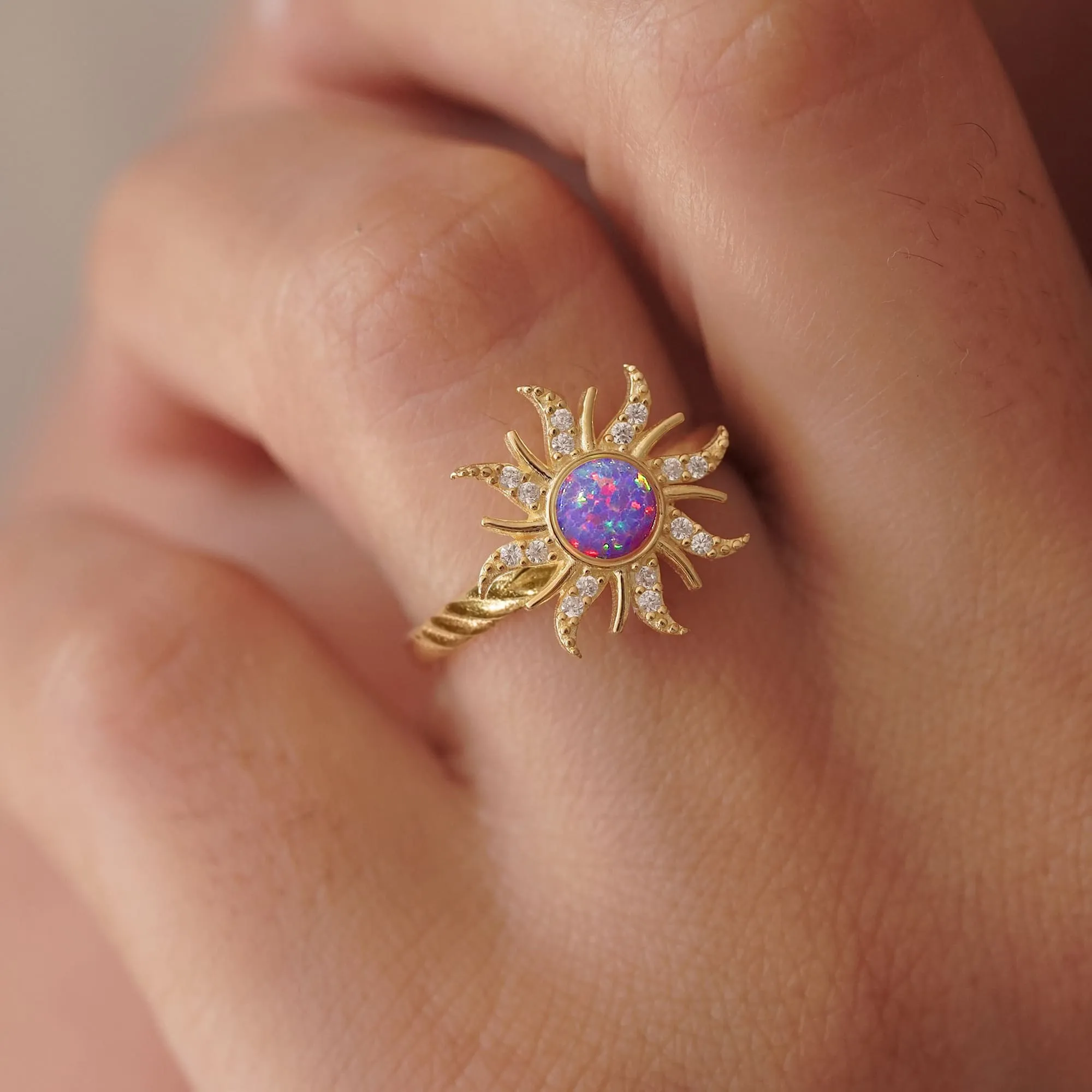 Boxed Rapunzel Opal Bracelet and Ring Set