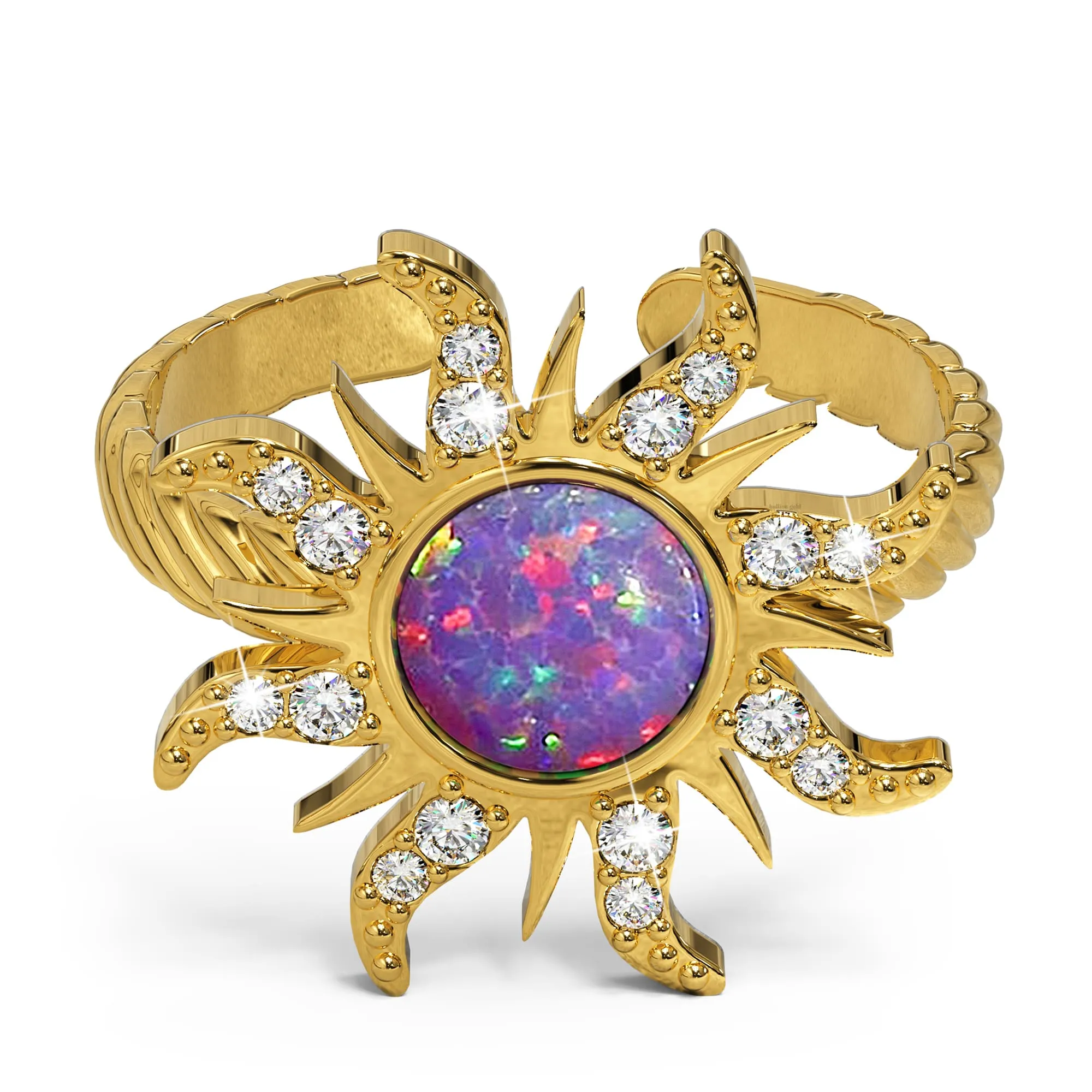Boxed Rapunzel Opal Bracelet and Ring Set
