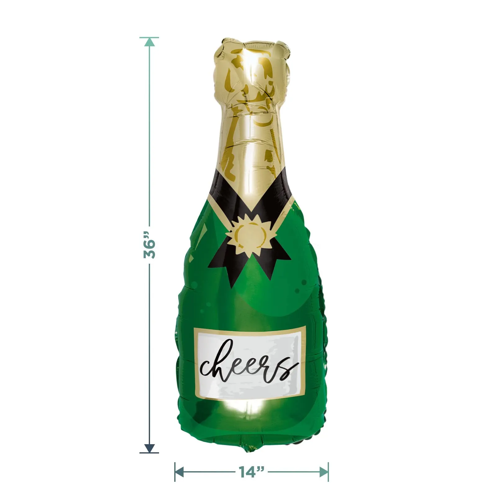 Bridal and Bachelorette Party Gold Diamond Ring & Champagne Bottle Cocktail Napkins, Clear Beverage Tumblers, and Champagne Bubble Balloon Kit (Serves 20)