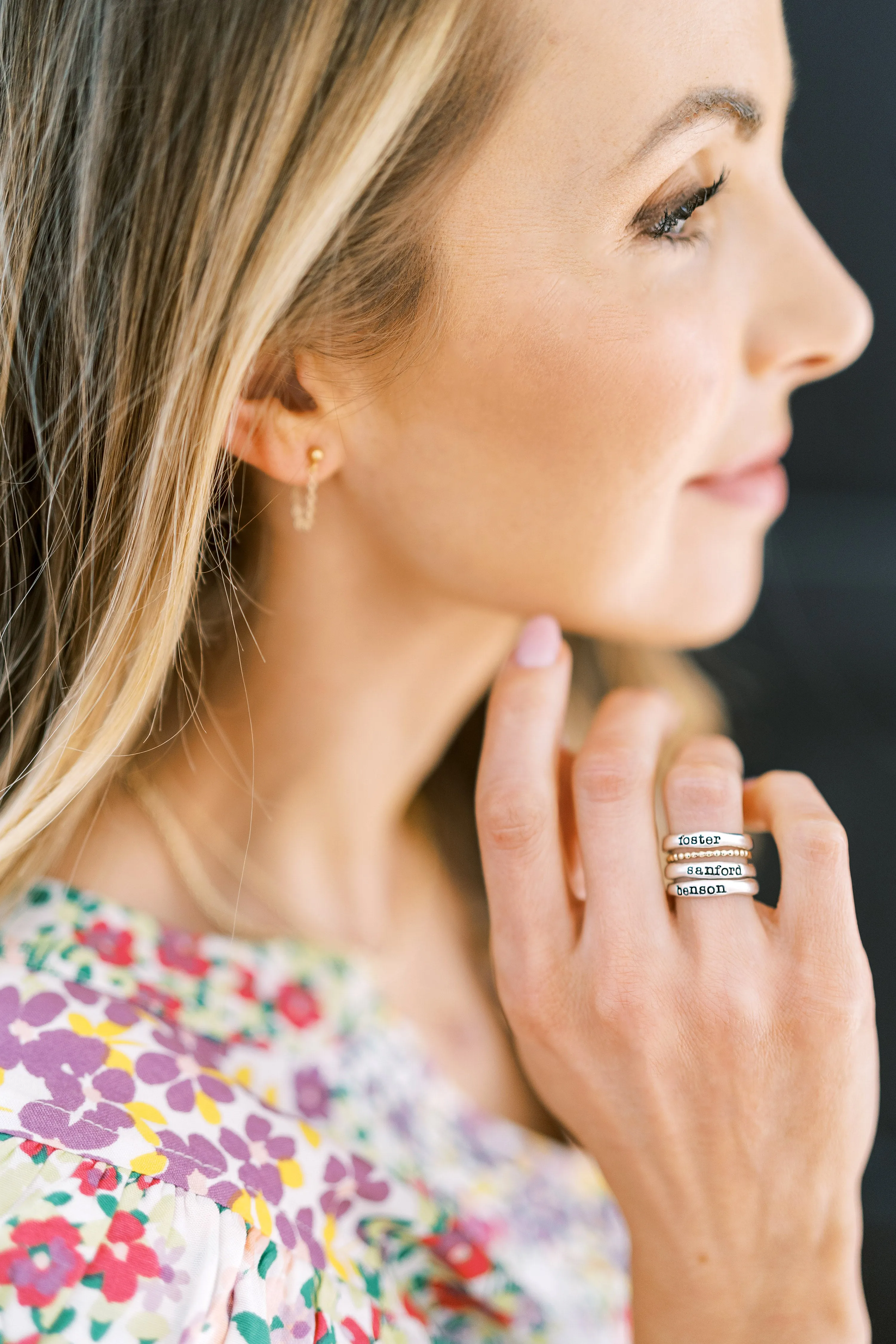 cable chain loop earrings { silver   gold }