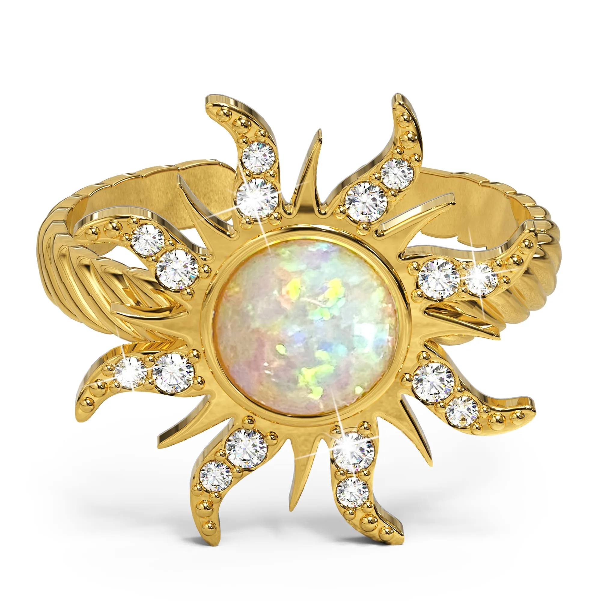 Celestial Opal Sun Ring