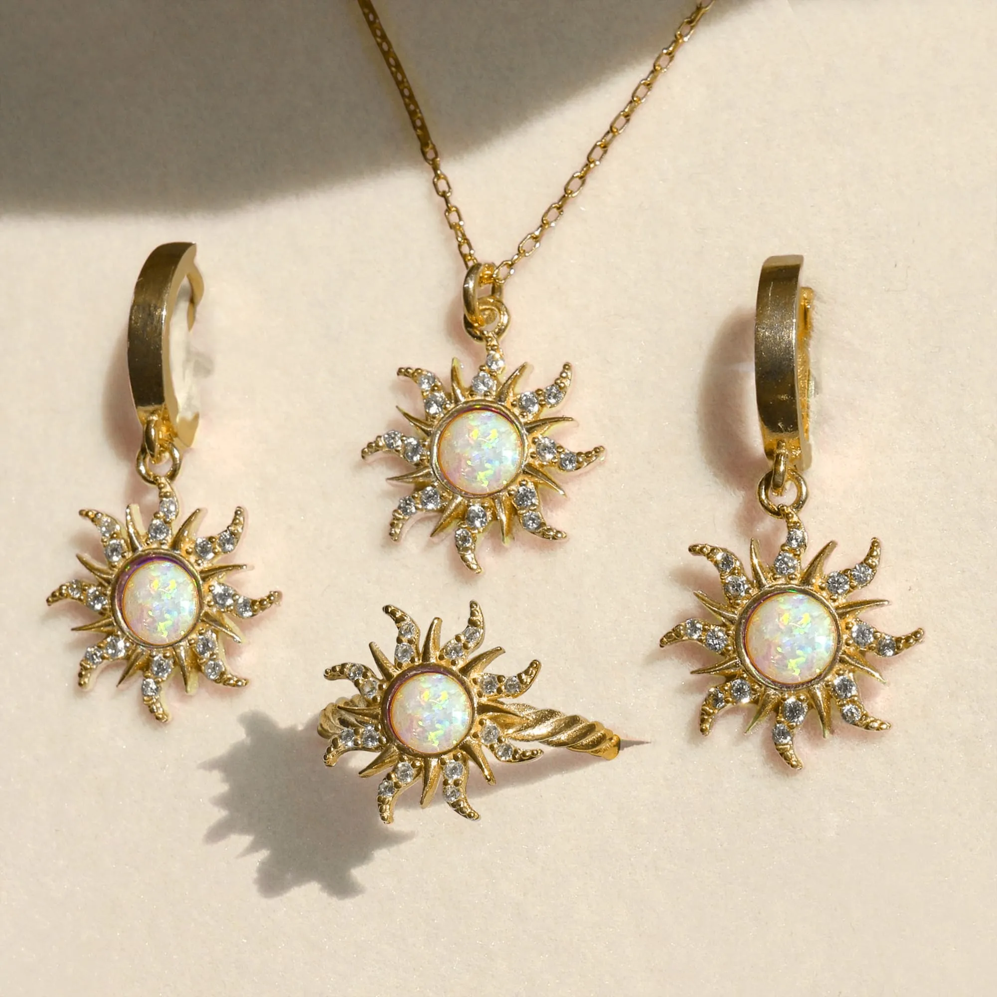 Celestial Opal Sun Ring