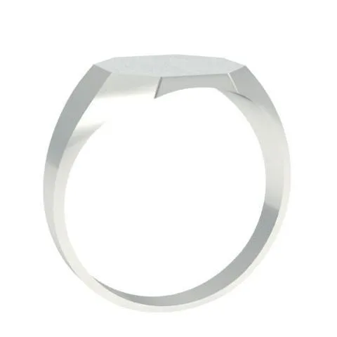 Chunky Octagon Ladies Signet Ring - 13mm x 13mm