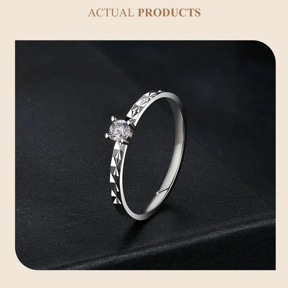 Classic Moissanite Wedding Ring