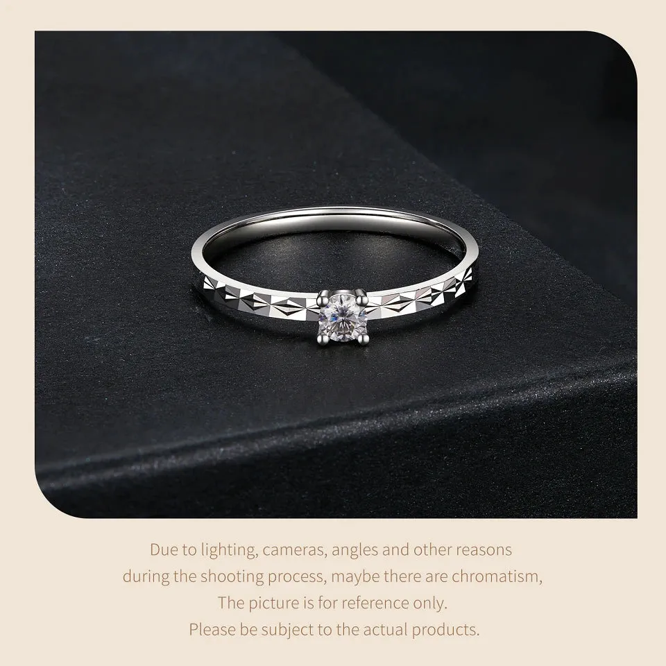 Classic Moissanite Wedding Ring