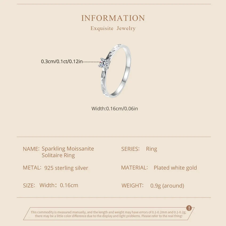 Classic Moissanite Wedding Ring