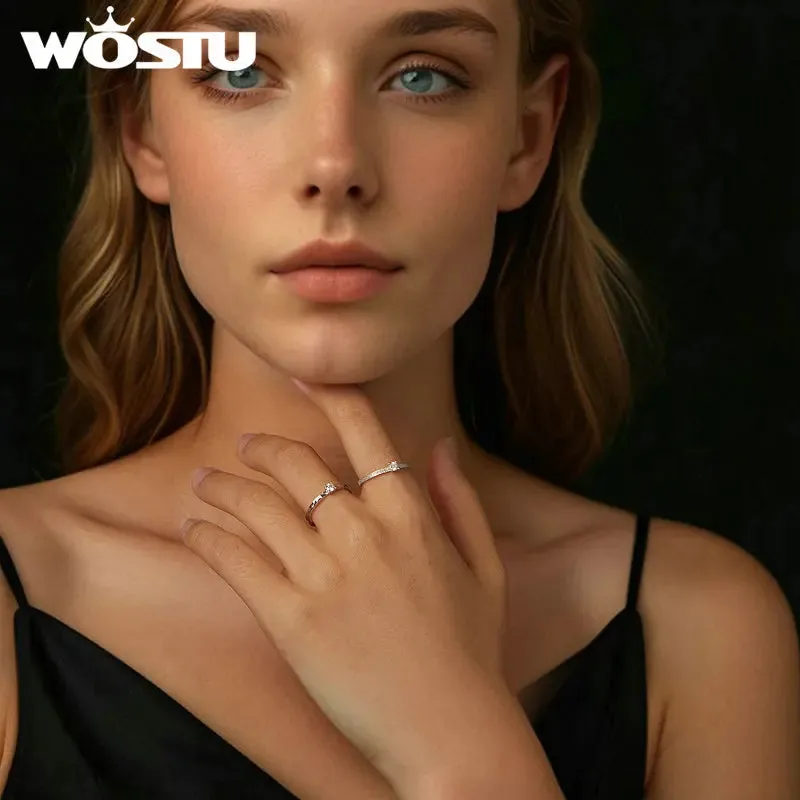 Classic Moissanite Wedding Ring