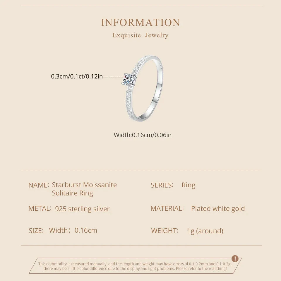 Classic Moissanite Wedding Ring
