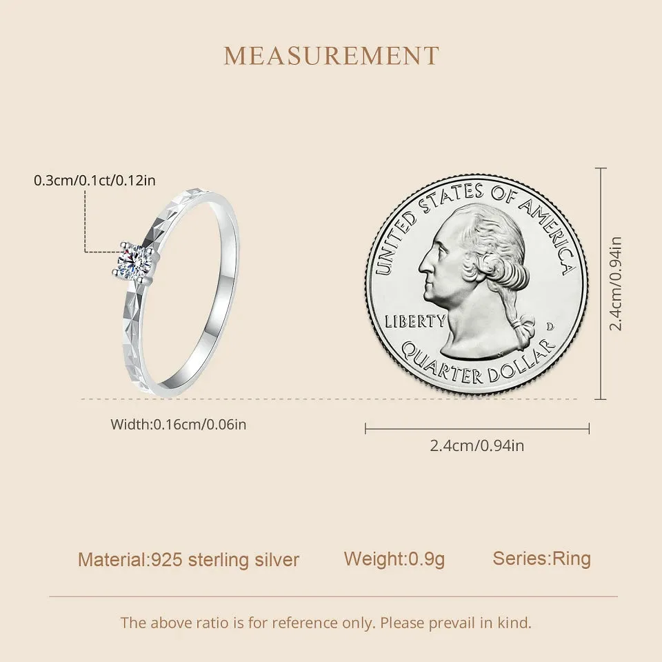 Classic Moissanite Wedding Ring