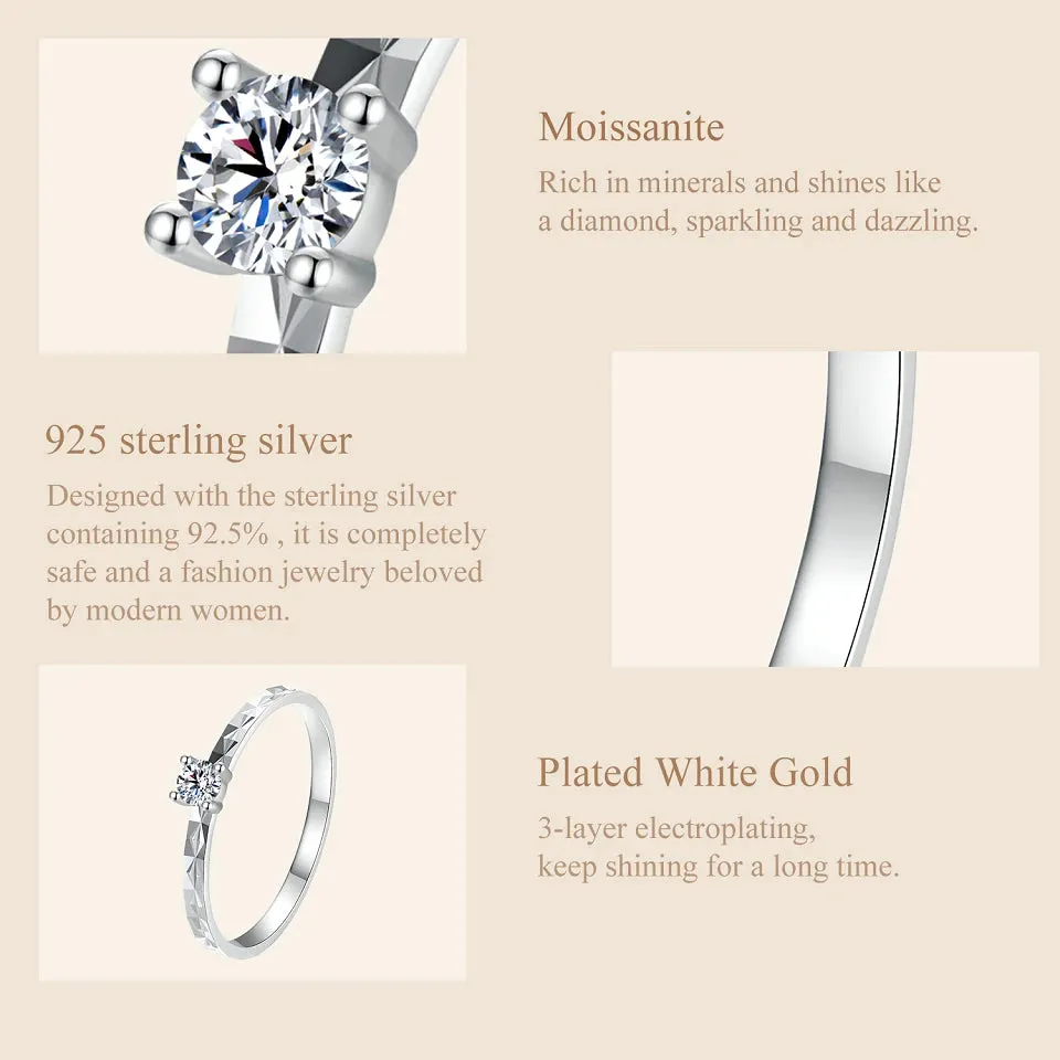 Classic Moissanite Wedding Ring