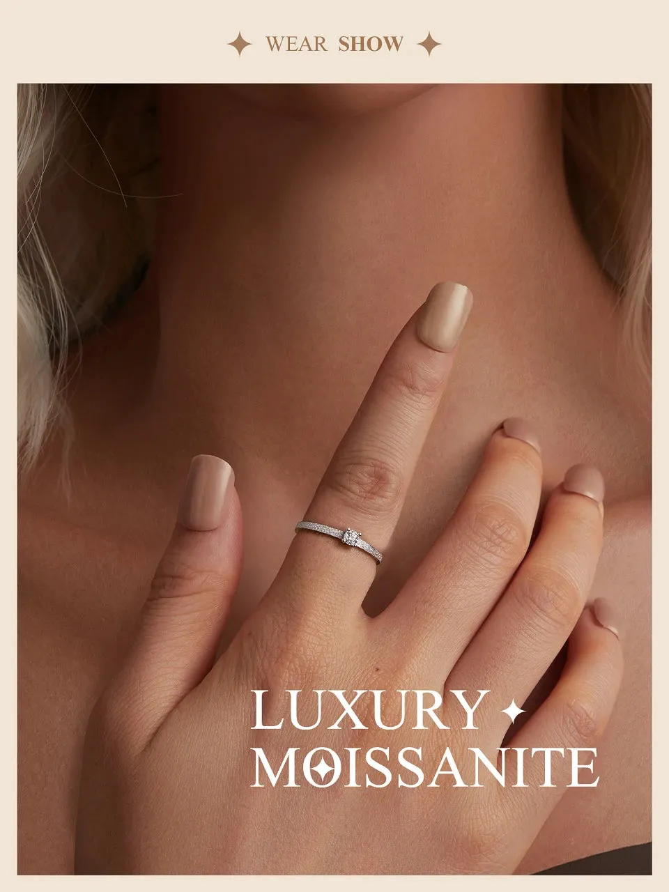 Classic Moissanite Wedding Ring