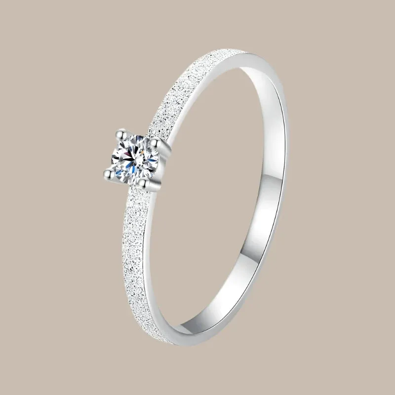 Classic Moissanite Wedding Ring