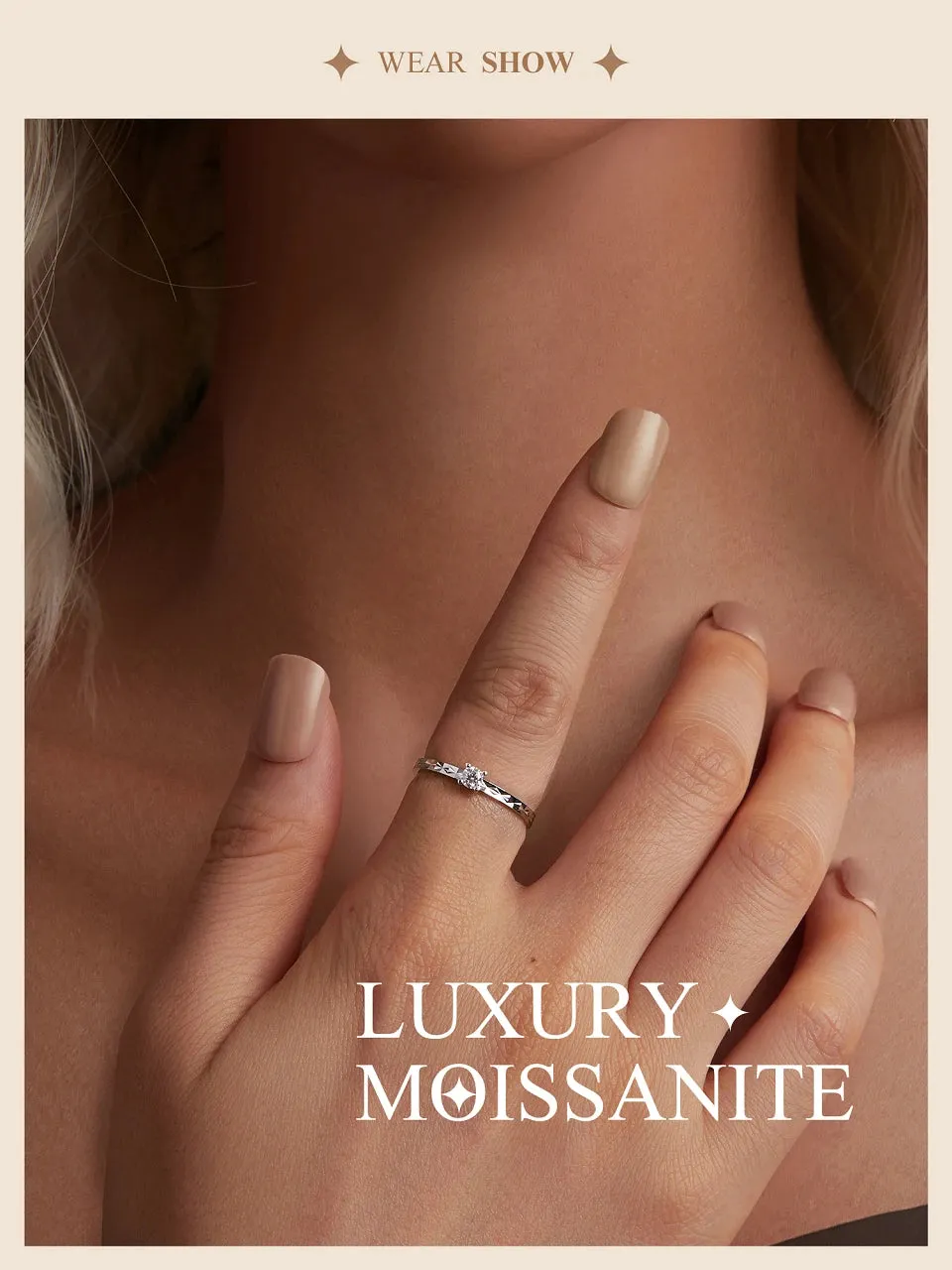 Classic Moissanite Wedding Ring